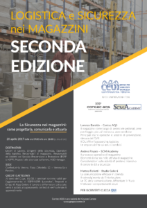 Seminario tecnico Logistica e sicurezza nei magazzini SECONDA EDIZIONE-programma