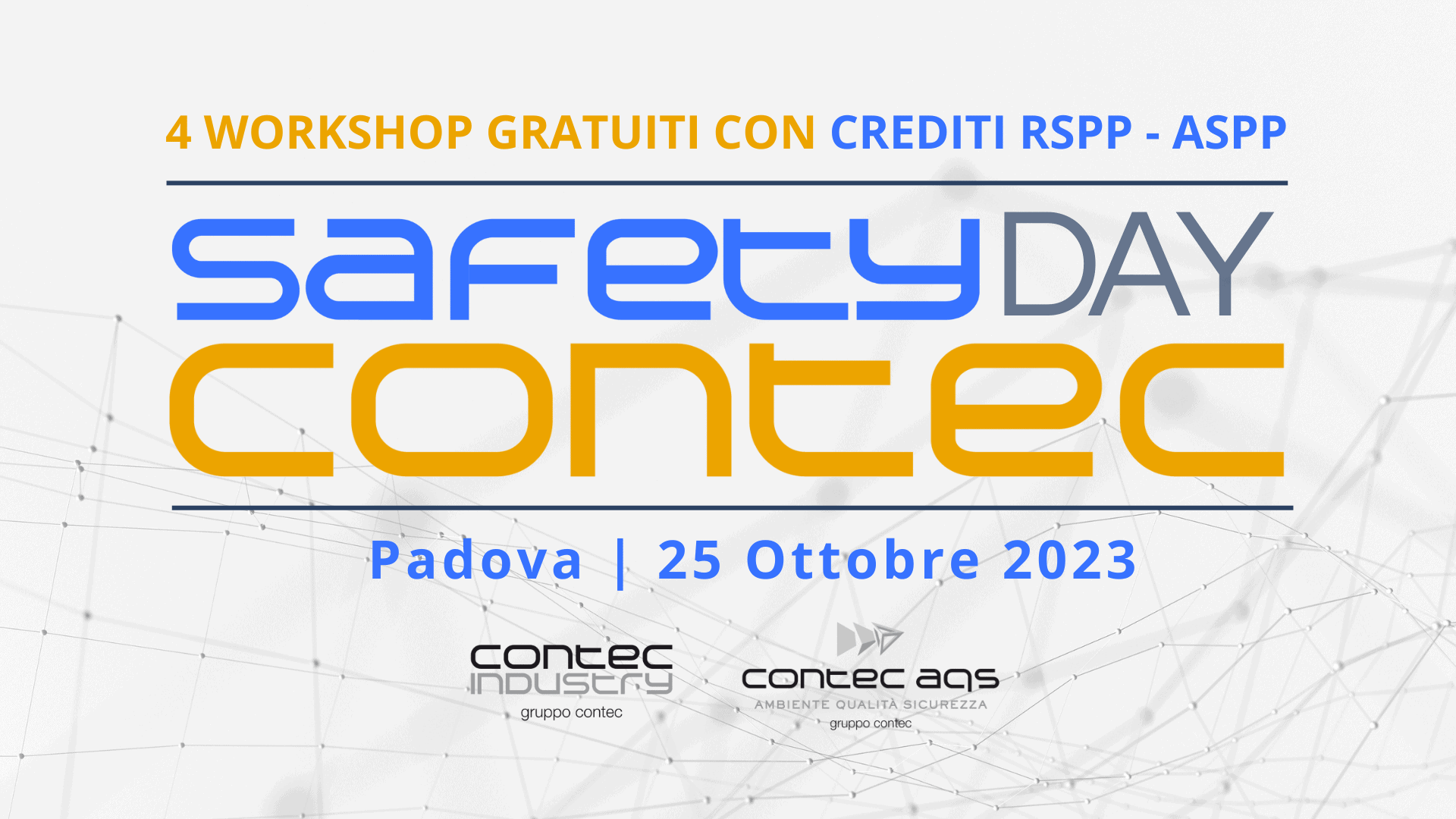 locandina Safety Day Padova Contec AQS -Contec Industry